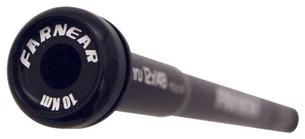 AXE-BLOCAGE DE ROUE VTT TRAVERSANT BOOST AVANT FILETAGE 1.5 POUR ROCK SHOX 15X110 NOIR 36gr. (156mm HORS BUTEE FILETAGE 10mm)