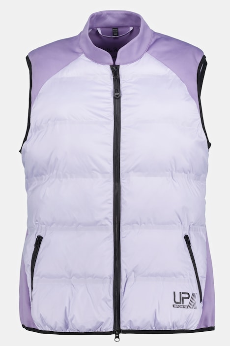 Hybrid-Weste, Powerstretch, Stehkragen, 2-Wege-Zipper