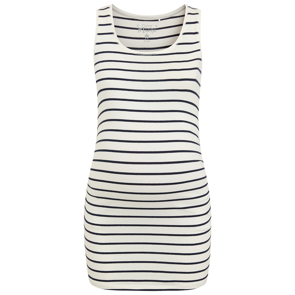 Gina Mama 2 Damen Umstands-Tops im Set dunkelblau / weiss