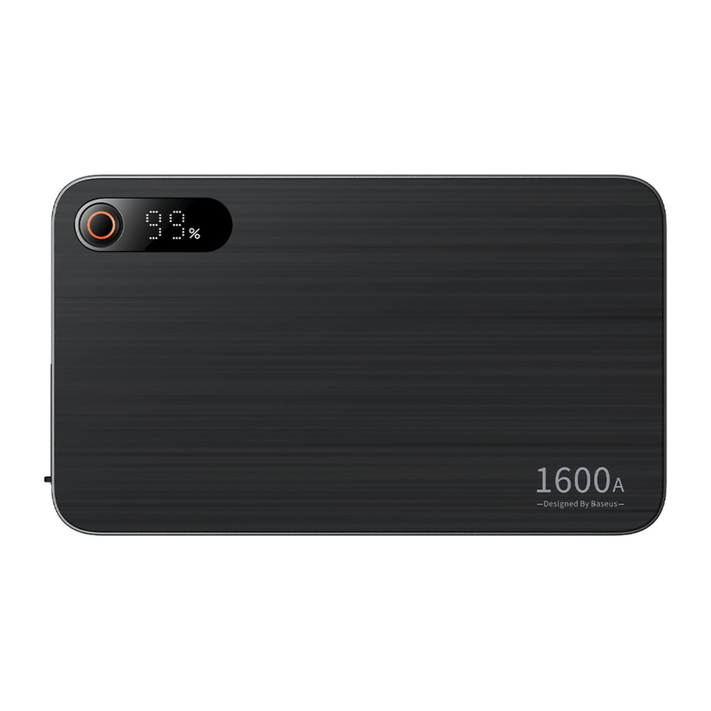 (16000mAh) Powerbank mit Jumpstart Power Starter Funktion USB C Dual USB A   Auto Starthilfe Überbrückungskabel   LED Taschenlampe - Schwarz