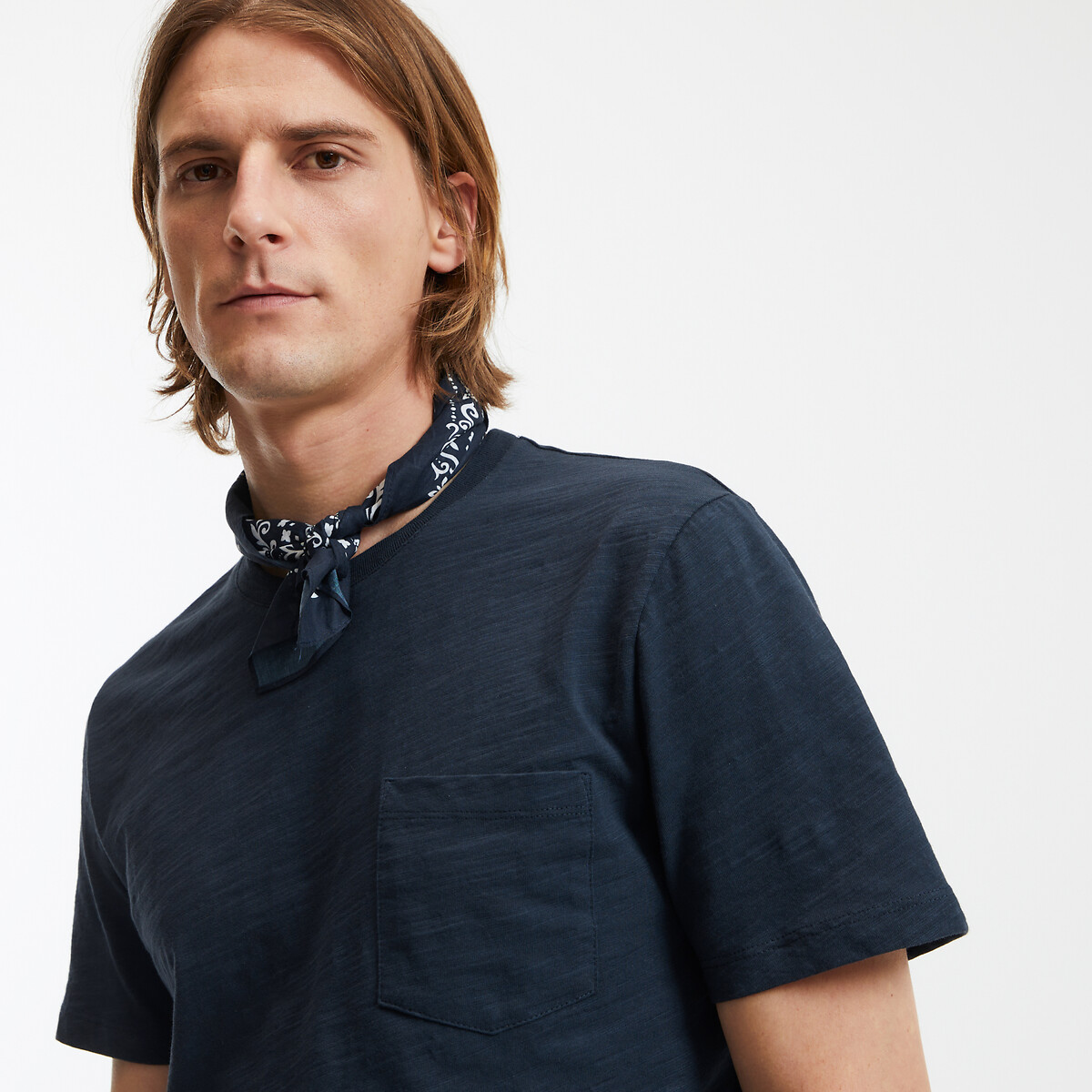 COLEÇÃO LA REDOUTE<br>Camiseta com gola redonda e mangas curtas