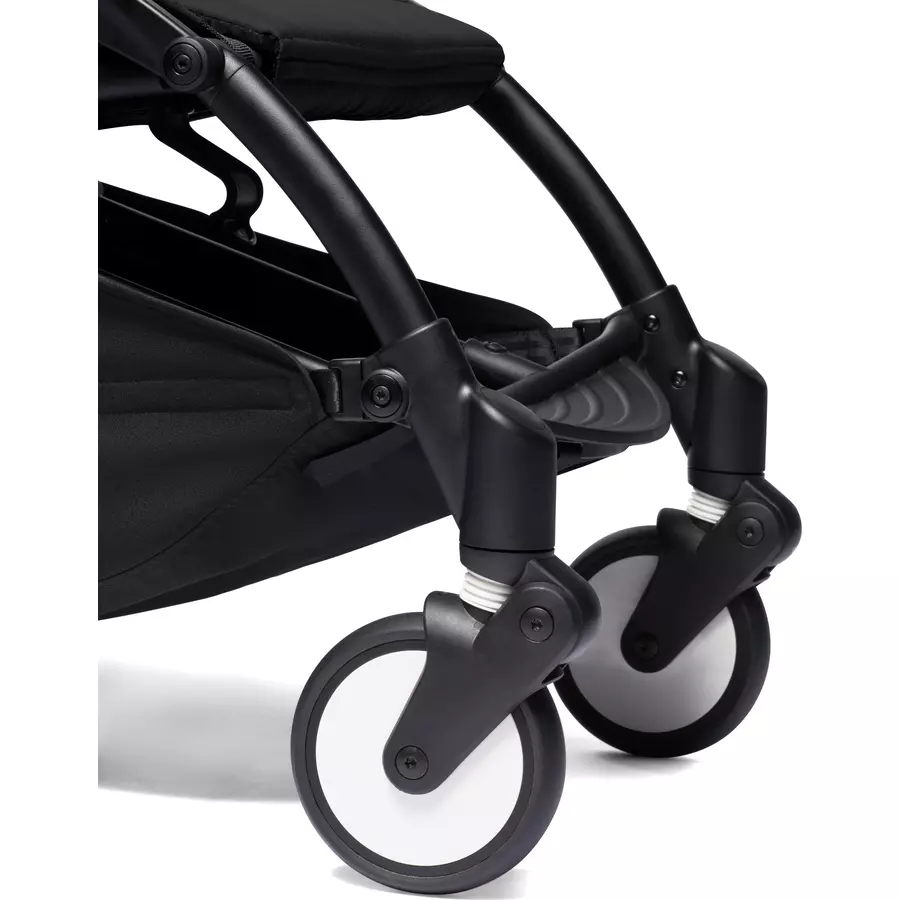 BABYZEN Kinderwagen YOYO2 0+ Black mit Neugeborenenaufsatz und Textilset Black