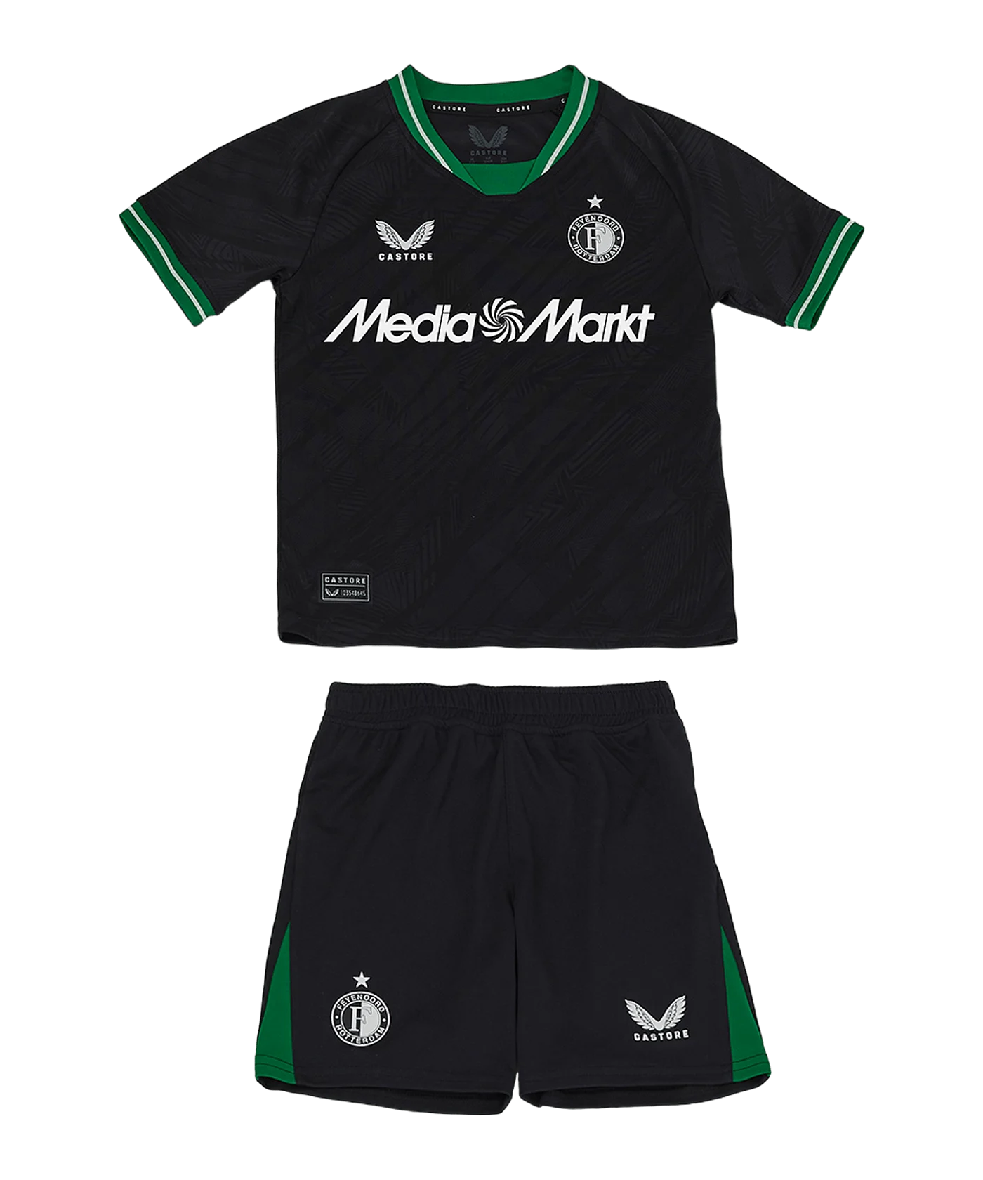 Castore Feyenoord Rotterdam Minikit Away 2024/2025 Kids Schwarz F010