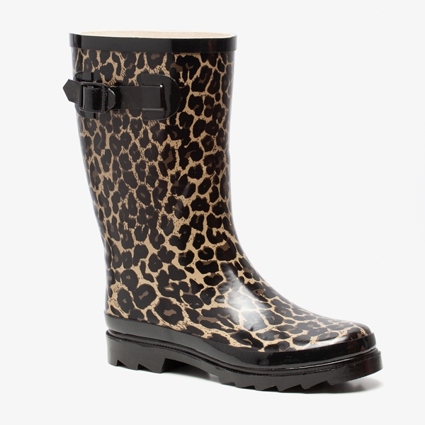 Mountain Peak dames regenlaarzen met luipaardprint