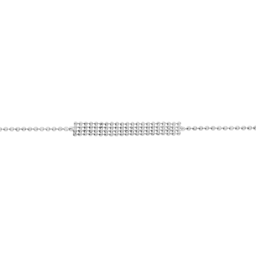 Bracelet Capucine Argent Blanc