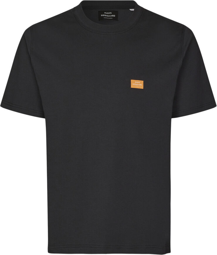 Mads Nørgaard - Copenhagen Cotton Jersey Frode Emb Logo Tee Sort