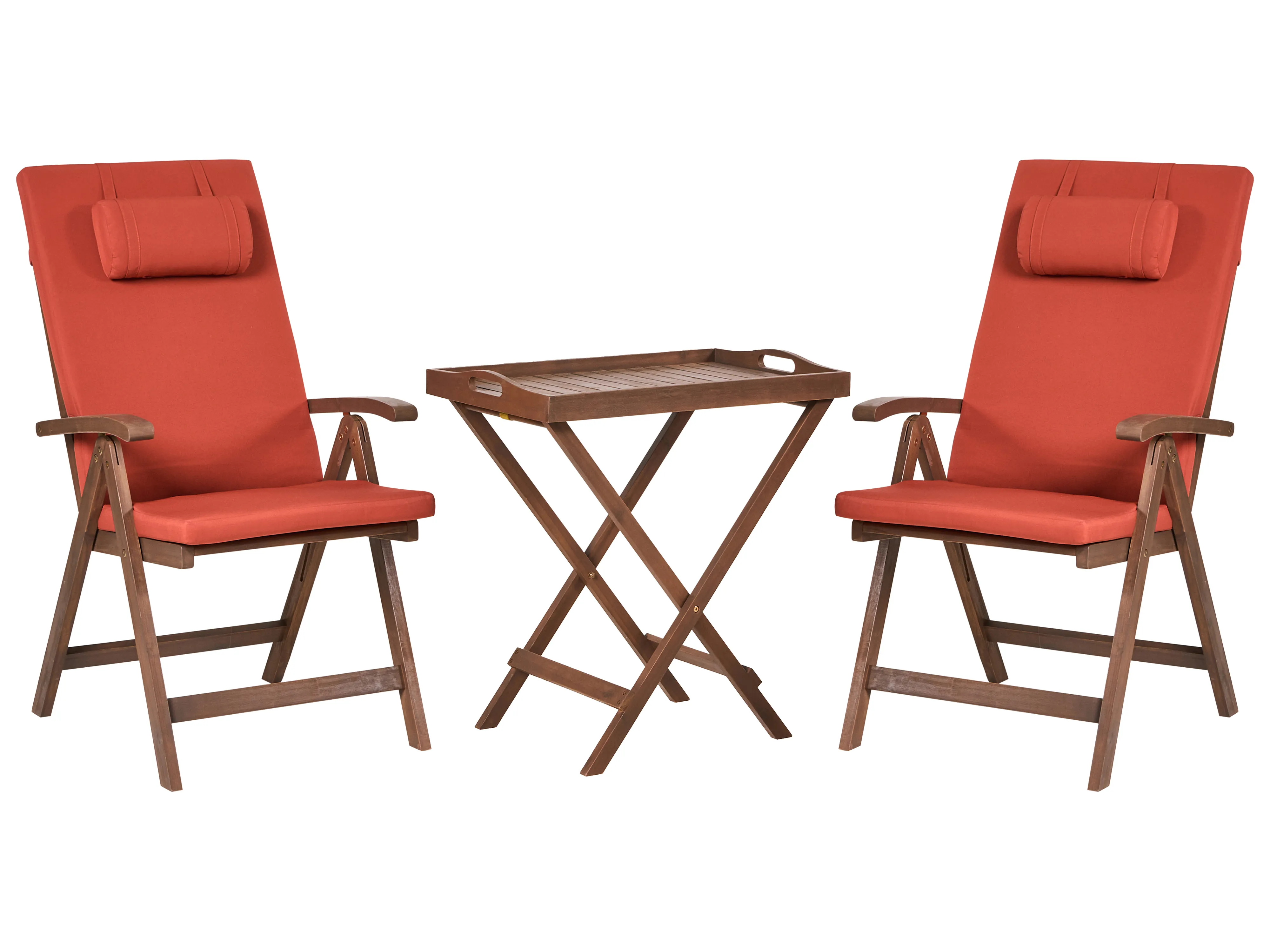 Bistroset AMANTEA PREMIUM Acaciahout Rood