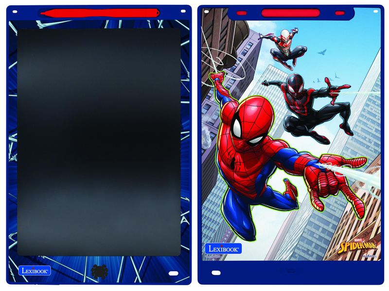 Lexibook Maltafel mit Spider-Man-Schablonen 28 cm Mehrfarbiges E-Ink-Zeichentablett