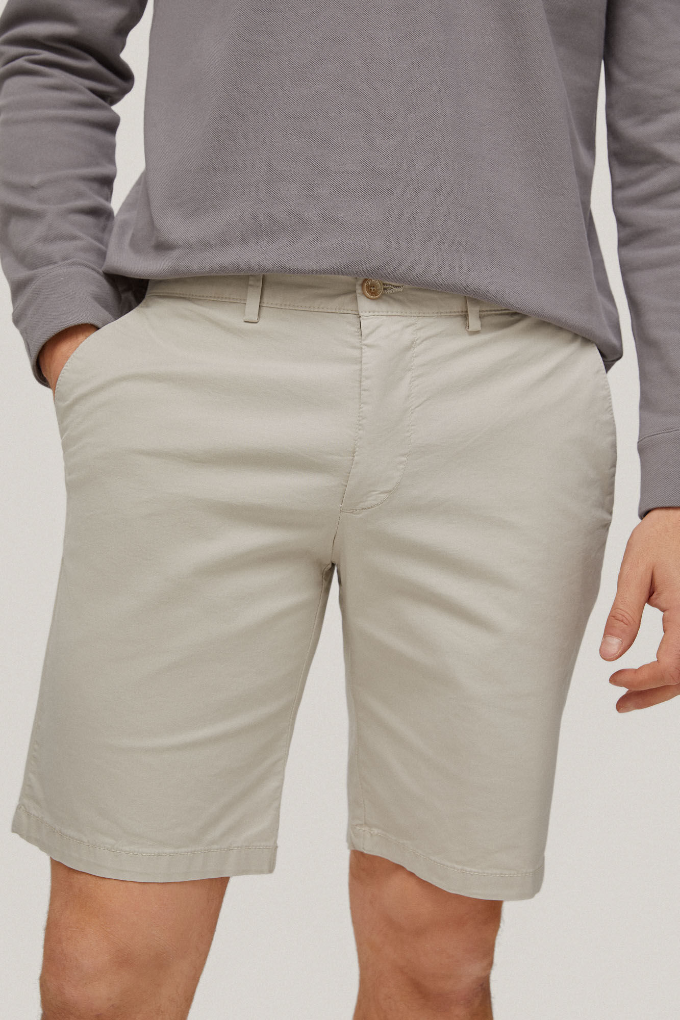 Bermuda Chino Premium Flex - Bege