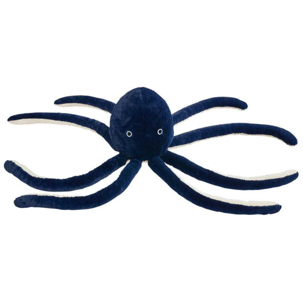 Peluche pieuvre bleu ou rose H120cm