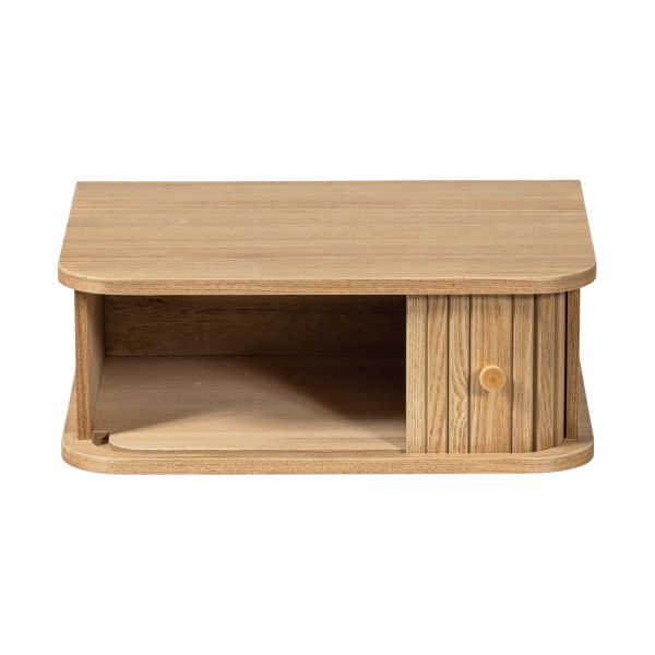 Woood Karri Nachtkastje - Rond - Hout Naturel