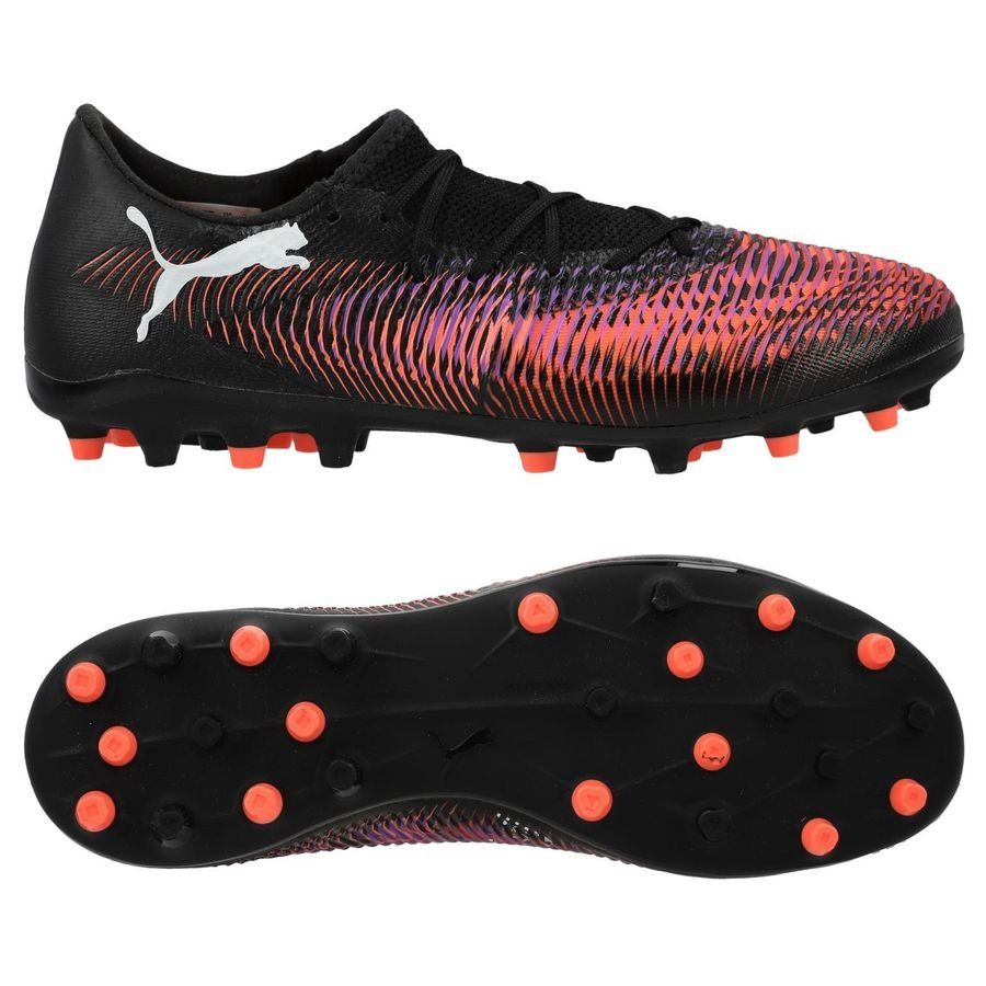 PUMA Future 8 Match Low MG Unlimited - Noir/Blanc/Glowing Red