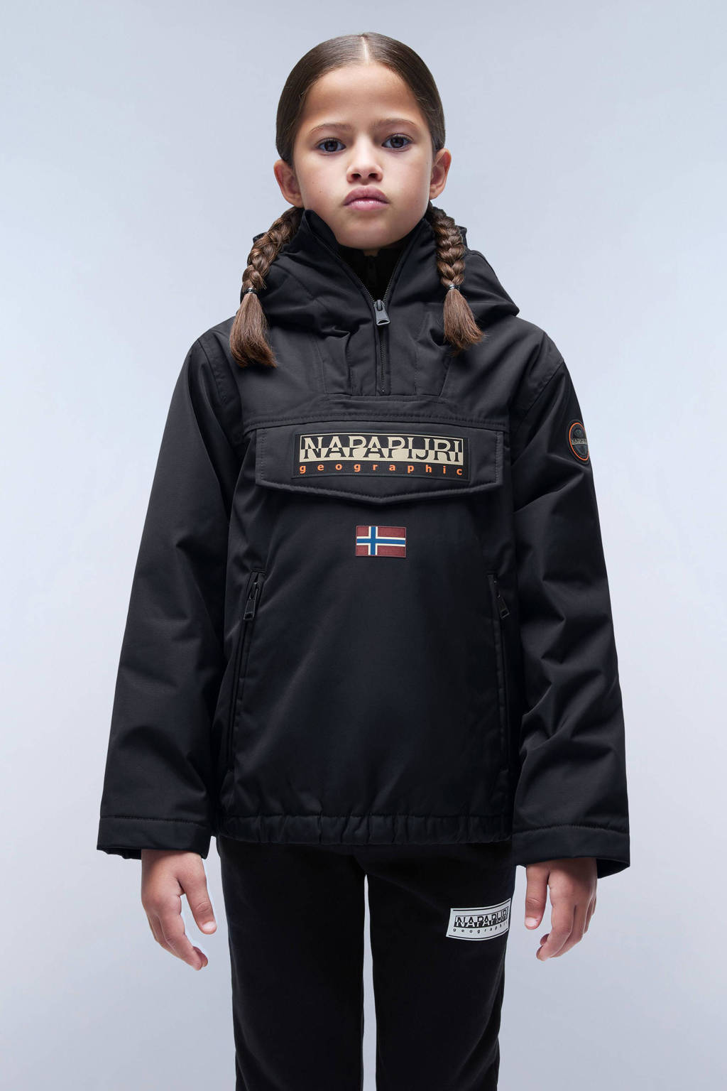 Napapijri winterjas met logo zwart
