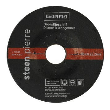 GAMMA doorslijpschijf 115mm 3mm steen