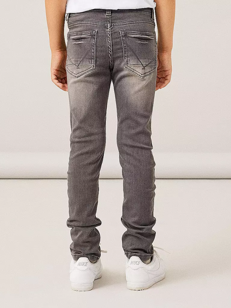 NAME IT Jungen Jeans Slim Fit NKMTHEO  grau