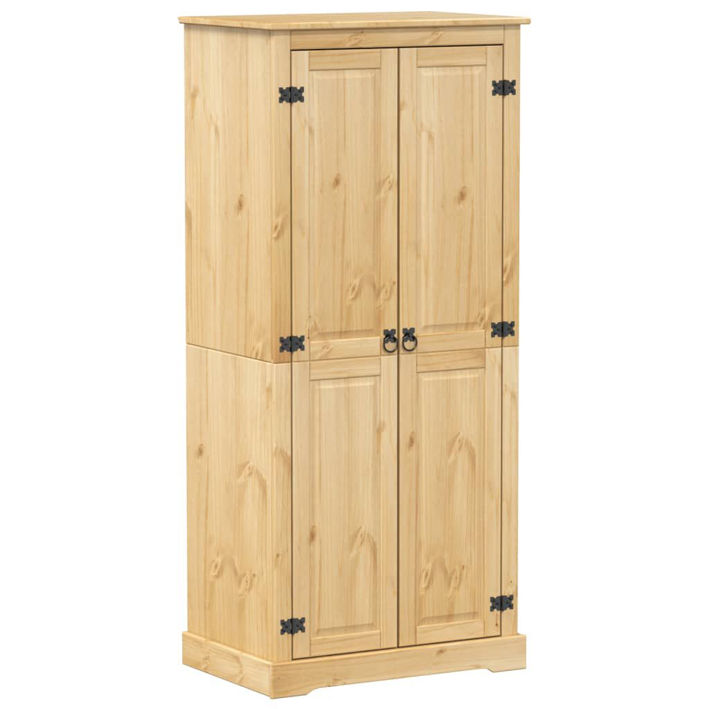 vidaXL Corona kledingkast, 76x50x170 cm, massief grenenhout