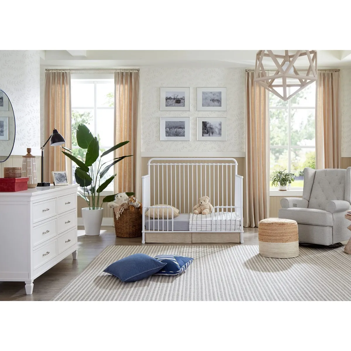 Million Dollar Baby Couchette Convertible 4 en 1 Winston - Blanc Lavé