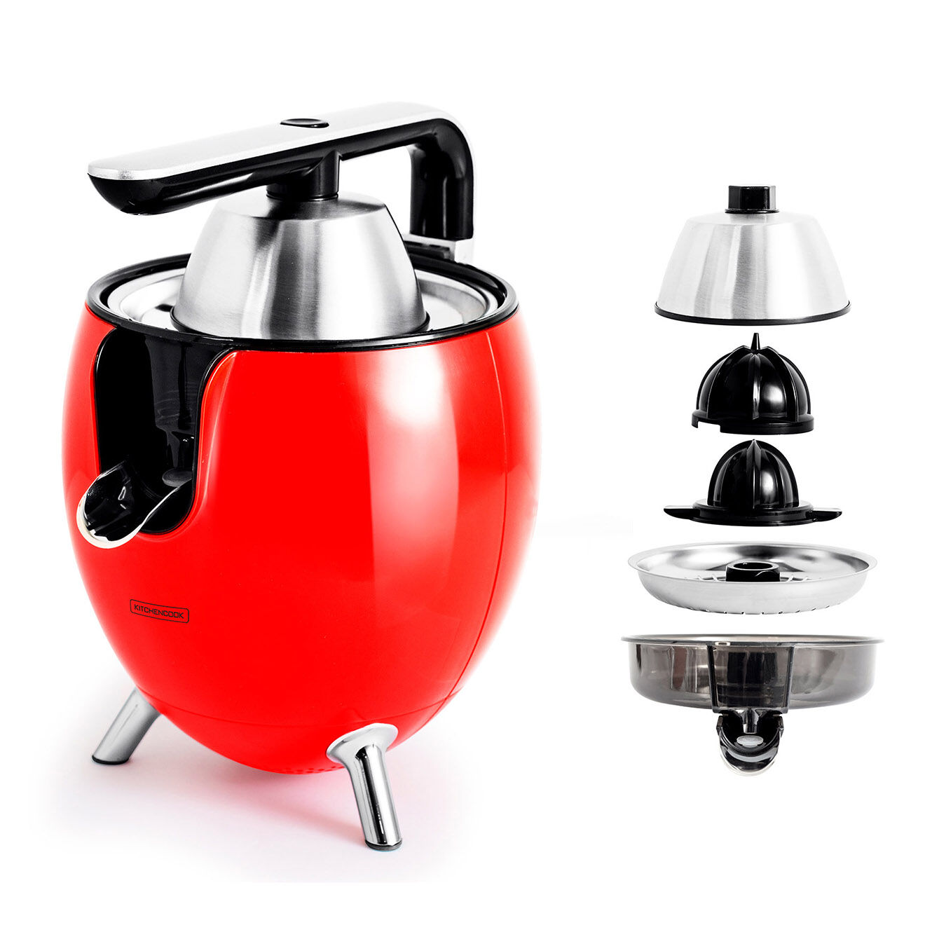 Kitchencook Presse-Agrume électrique rouge - 550 ml