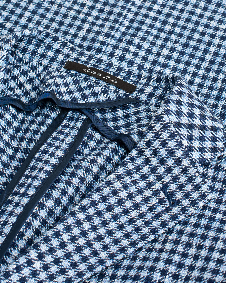Rose & Born Silk/Linen/Cotton Blazer Blue 48