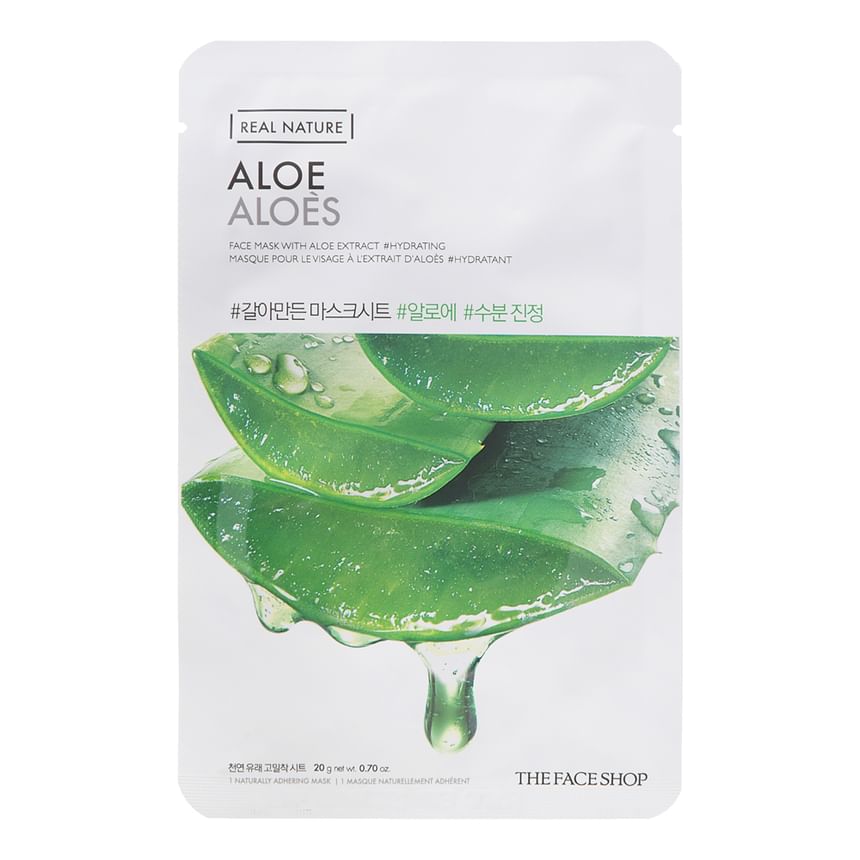 THE FACE SHOP - Real Nature Gezichtsmasker 1st (20 Soorten) 20g