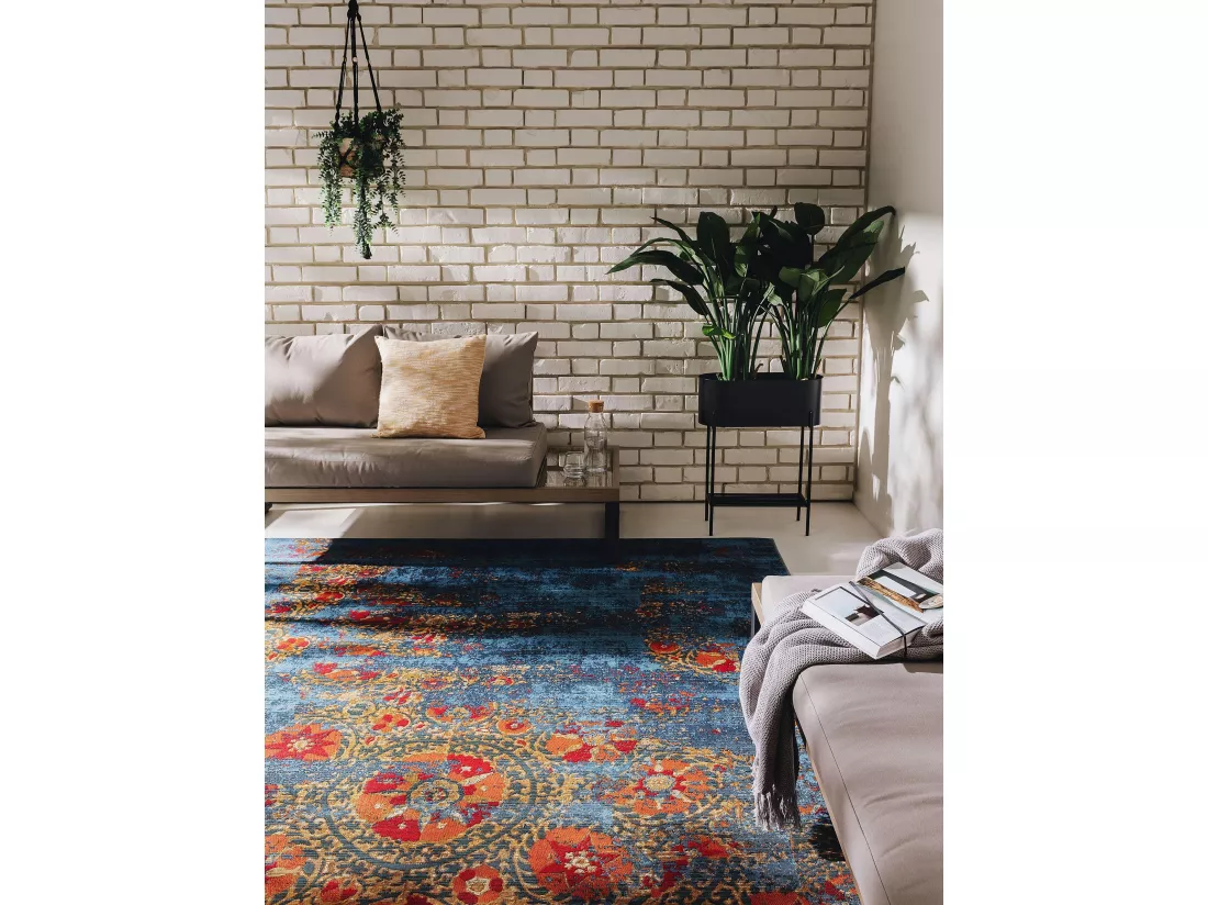 Tapis d'extérieur & intérieur Artis Multicouleur/Bleu 200x285 cm