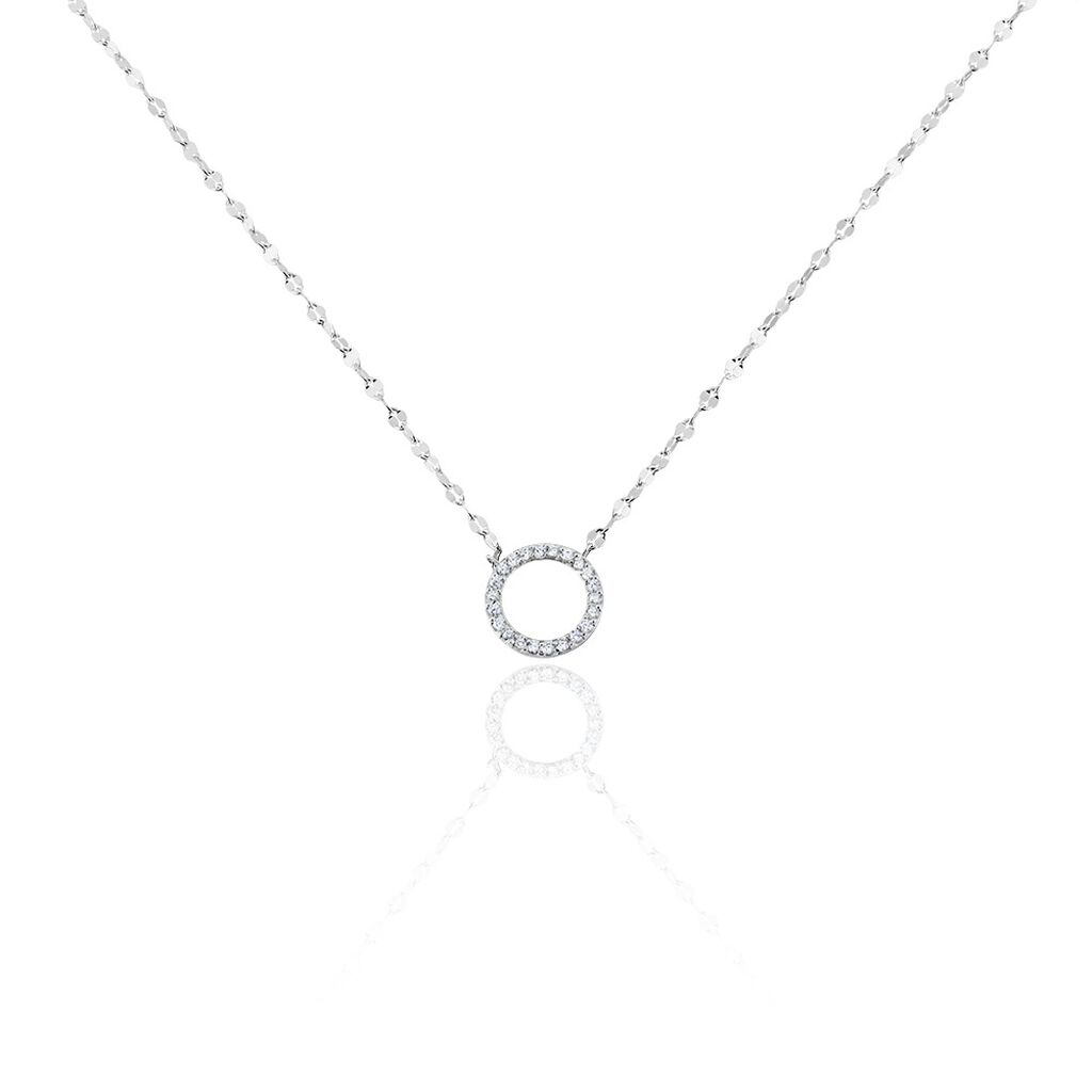 Collier Argent Blanc Toya Oxydes De Zirconium
