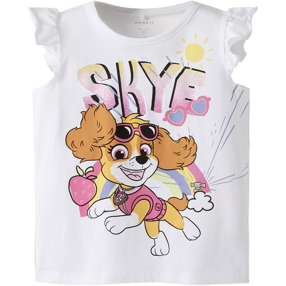 Køb Name It Bright White Nmfmaria Paw Capsl Top Box Cplg