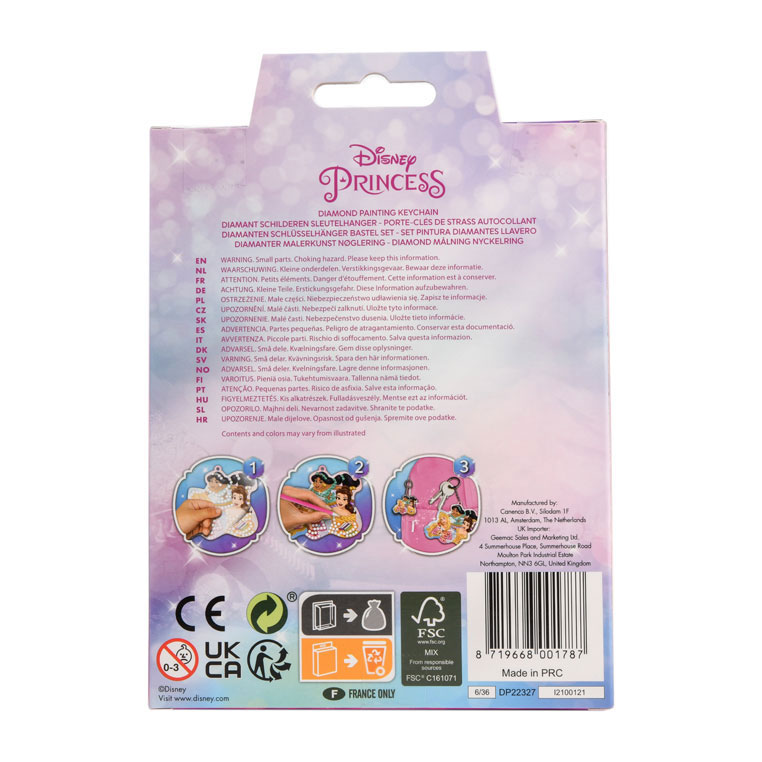 Disney Prinses Diamond Painting Sleutelhanger