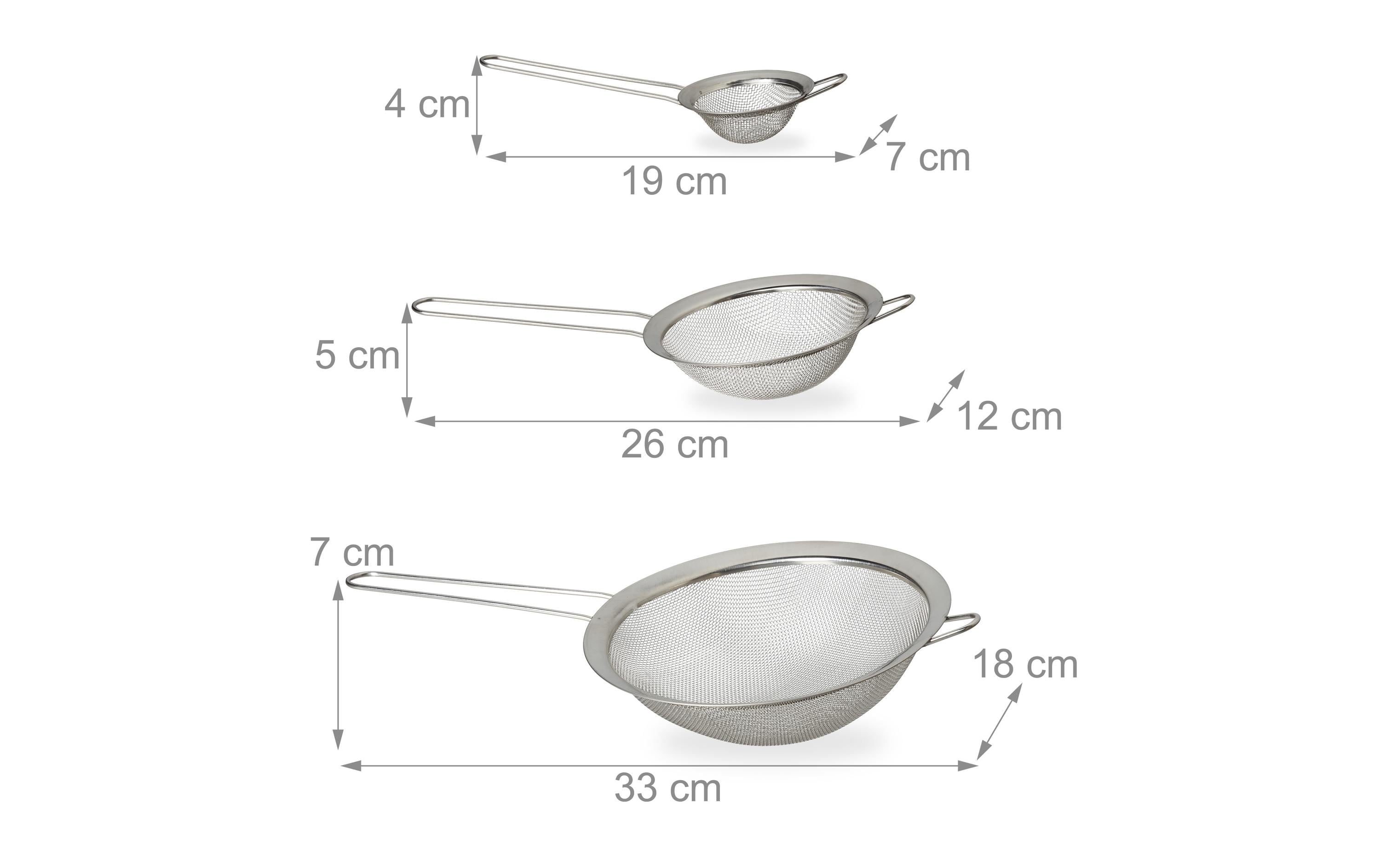 Abtropfsieb 3er SetKüchensieb-Set
