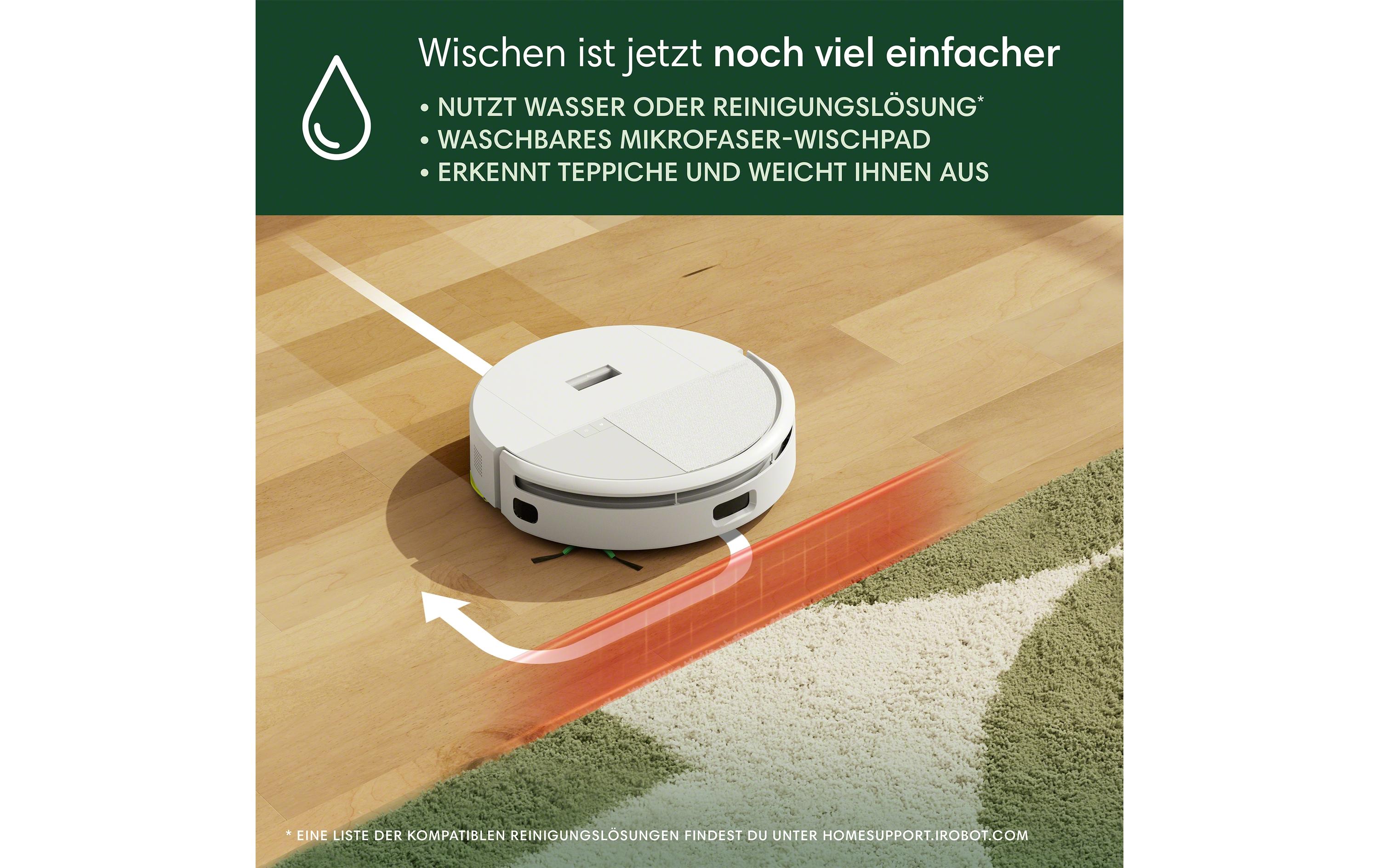 Saug- und Wischroboter Roomba 205 DustCompactor Combo<br>Der erste Saugwischroboter mit Verdichtungsbehälter