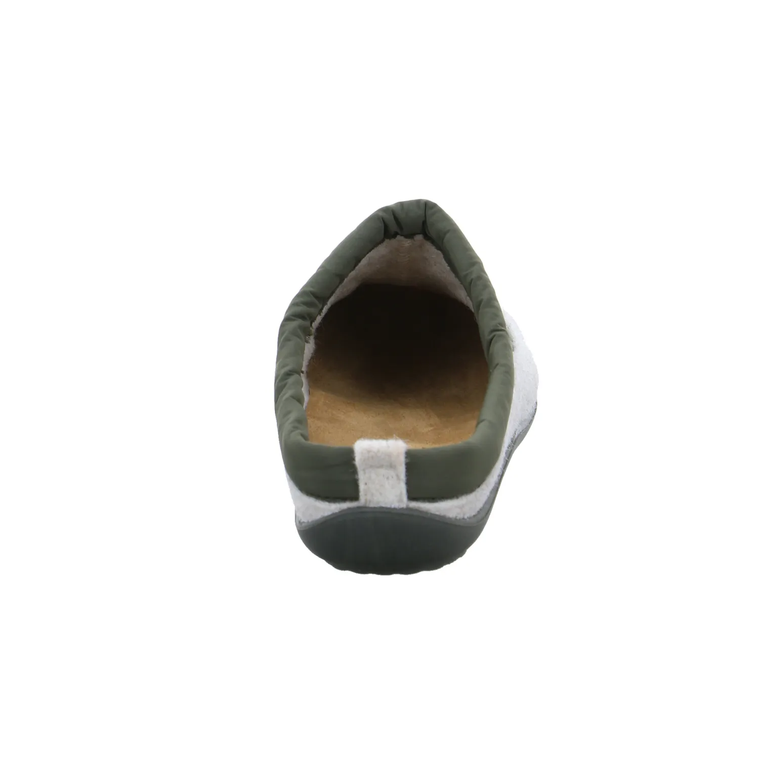 ROHDE Hausschuh Olive Textil  mit Wechselfussbett