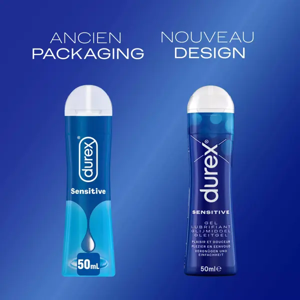 Durex Gel Lubrifiant Sensitive - Lubrifiant Confort à Base d'Eau - 100ml