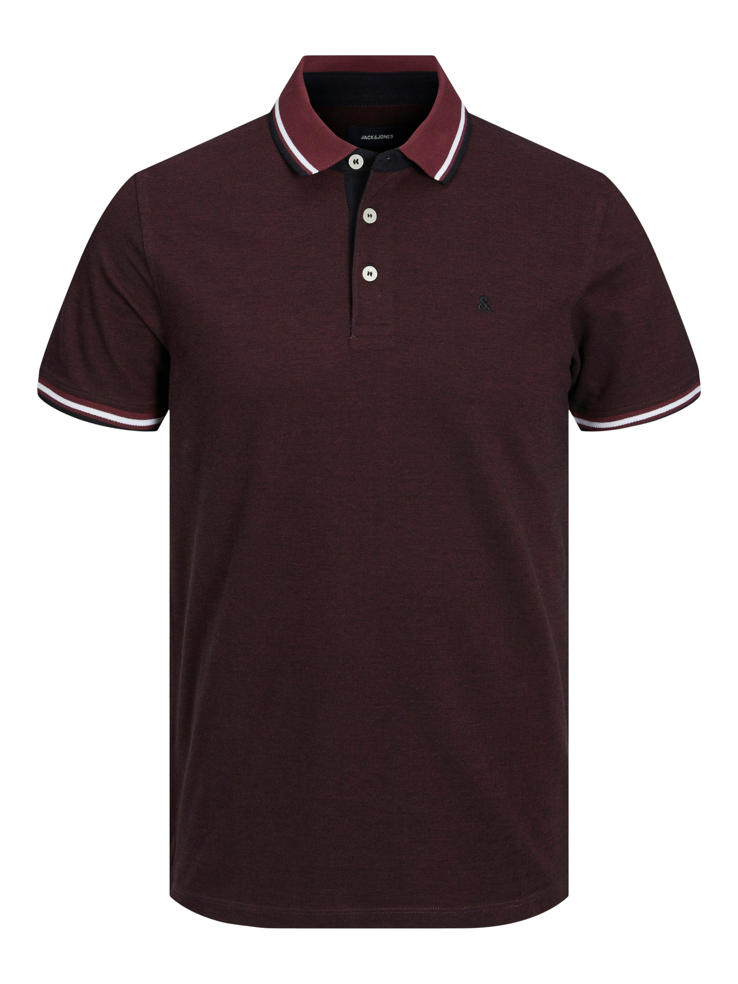 Jack & Jones Poloshirt »JJEPAULOS  Poloshirt mit klassischem Kragen und figurbetonter Form«, Logostickerei, modisch, schmal, Baumwolle, Polokragen