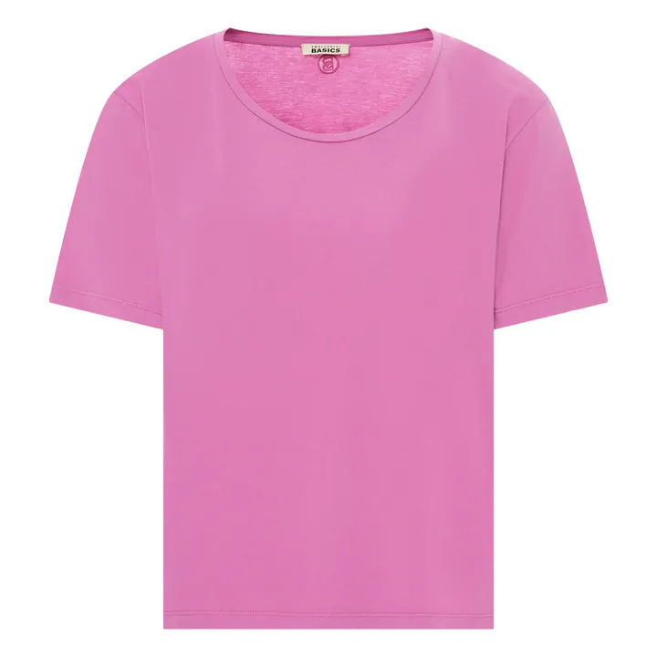 SMALLABLE BASICS T-Shirt Femme Coton Bio | Rose bonbon