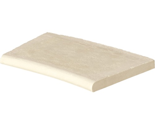 Zwembadrand, Bergerac Element met binnenbocht voor een straal van 150 cm, Champagne, 50 x 31 x 3,2 cm