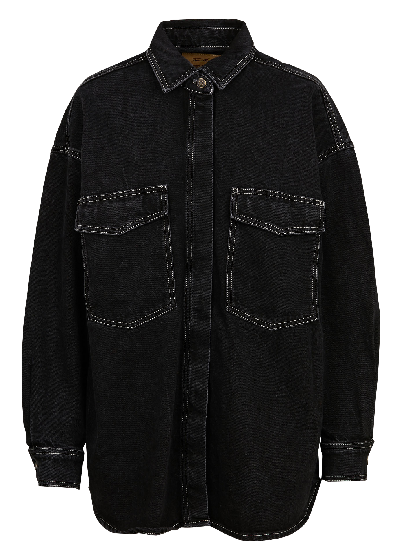 YOPDAY-B - Chemise oversize longue en coton | Noir