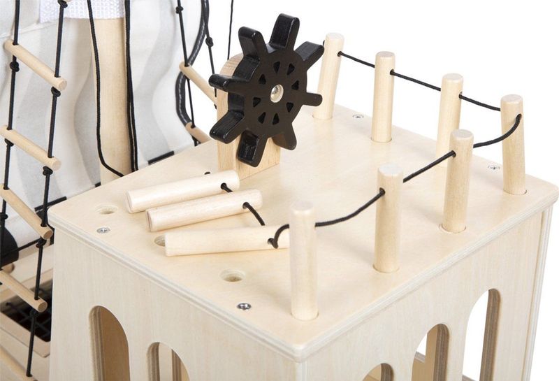 Small Foot - Houten Poppenhuis - Piratenboot - Robuust Hout - Speelset