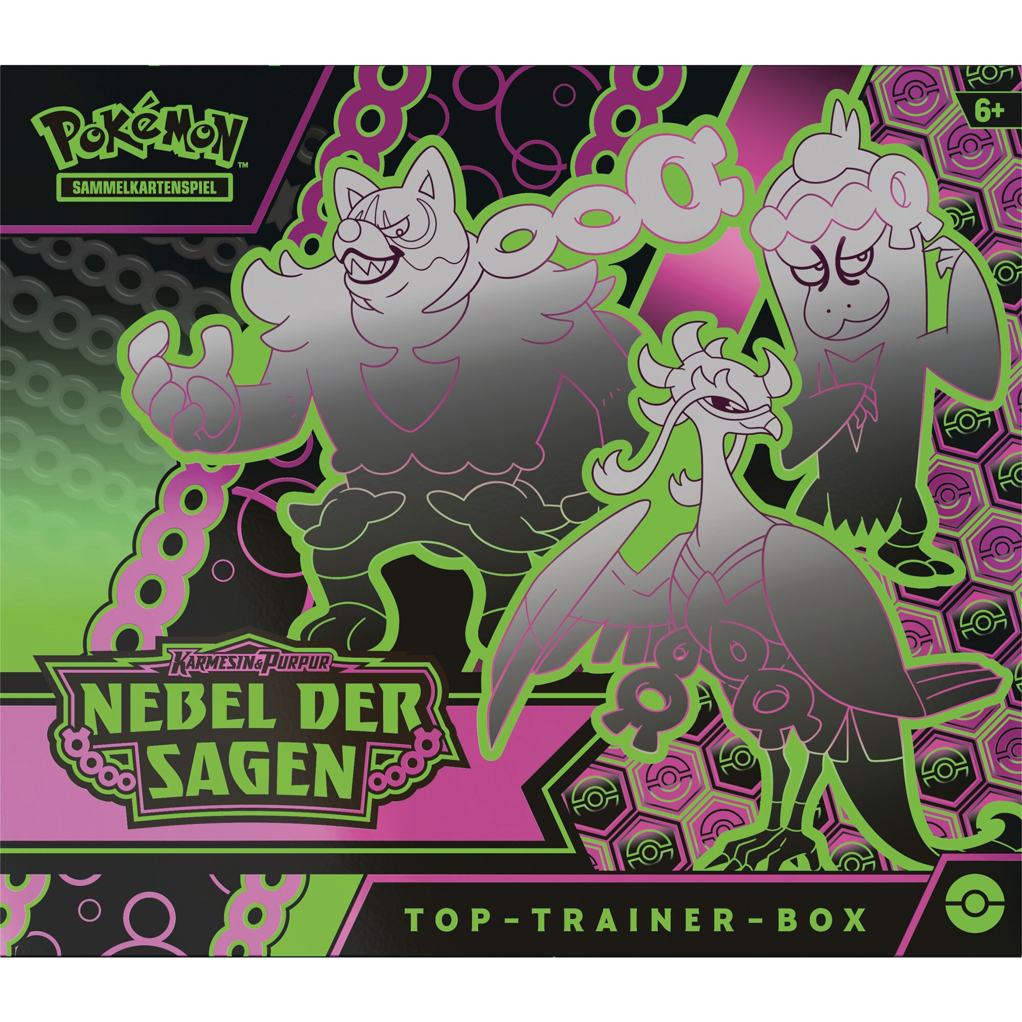 Amigo Sammelkarten Pokémon-TCG: Top Trainer Box Karmesin & Purpur – Nebel der Sagen