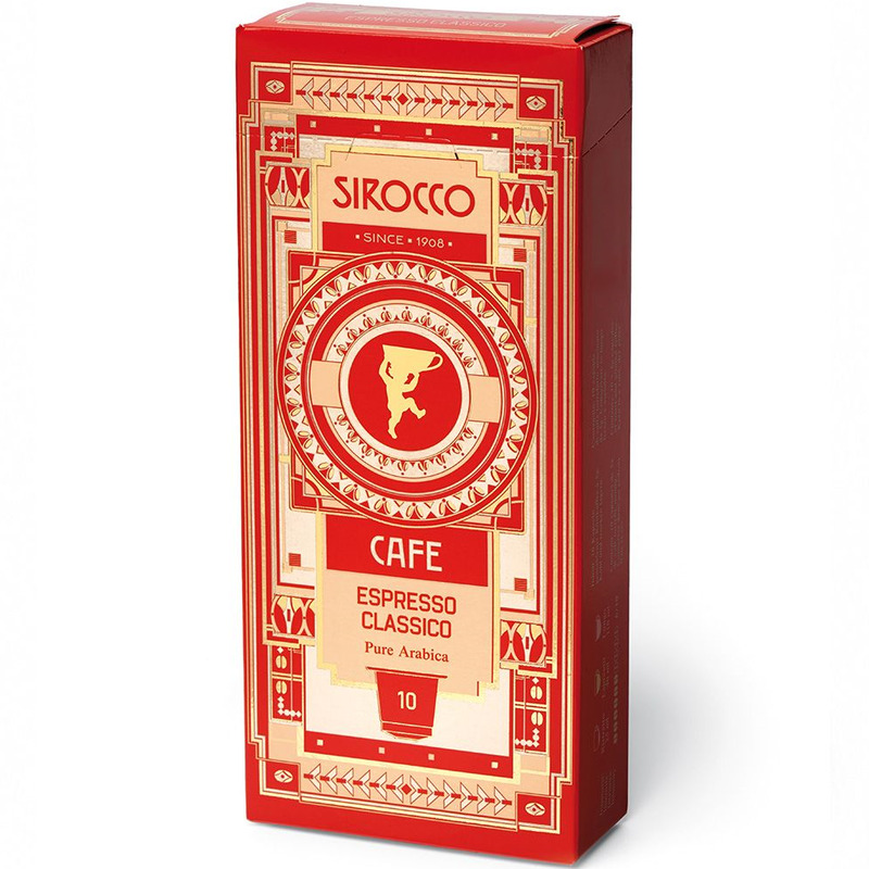 Sirocco Kaffeekapseln Espresso Classico, 10 Stück