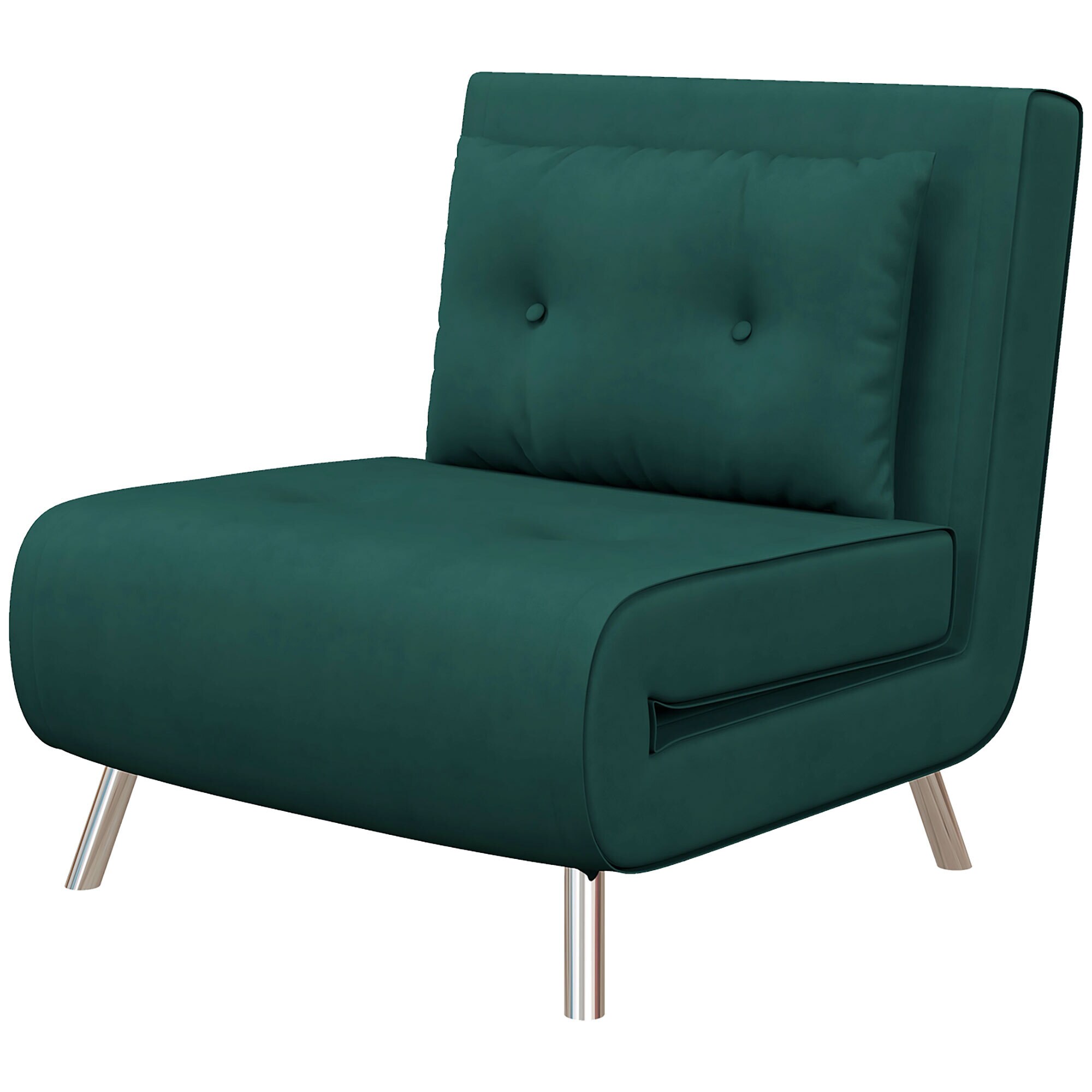 HOMCOM Schlafsessel mit 3 Verwendungmöglichkeiten grün 77L x 88B x 83H cm