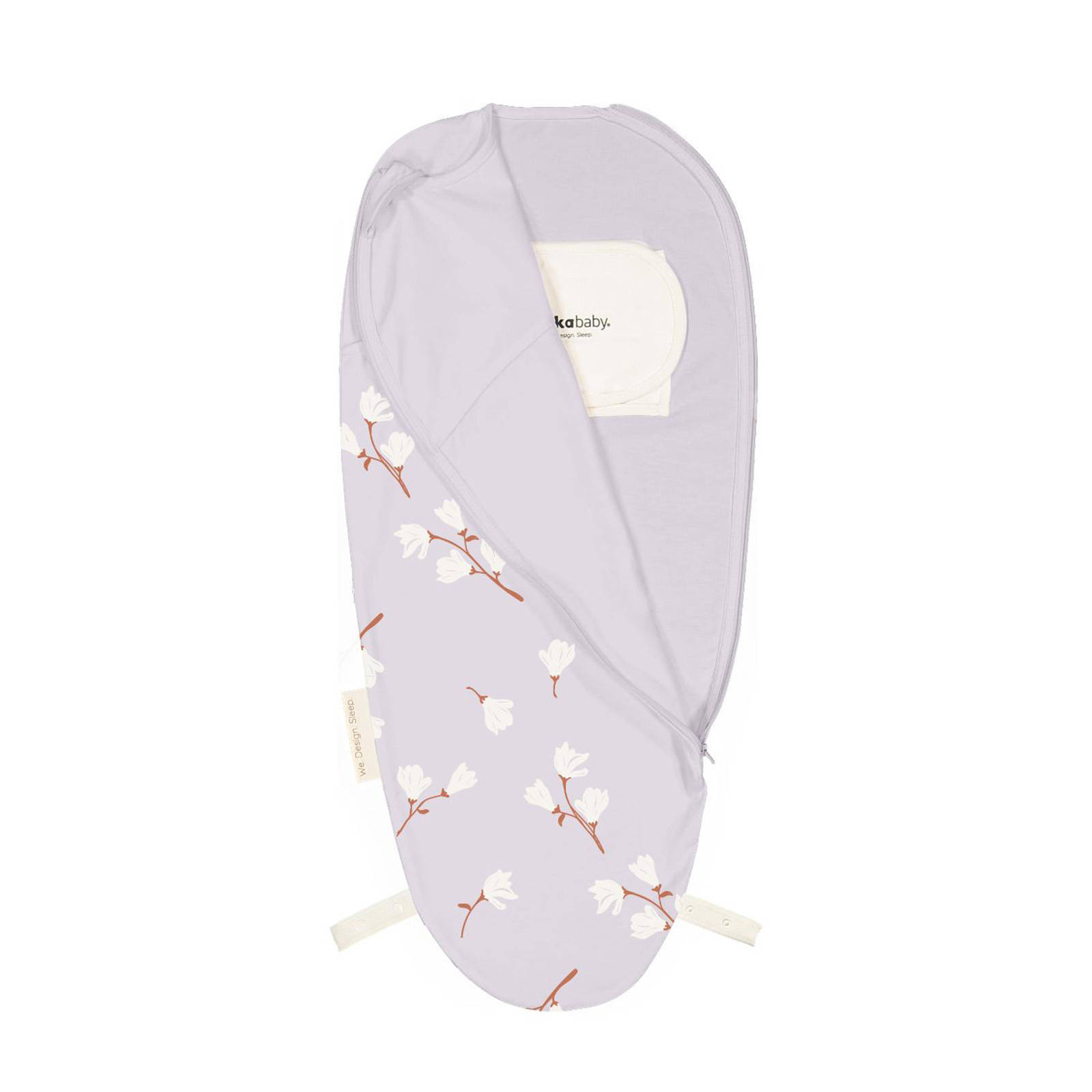 Puckababy The Original Piep inbakerslaapzak White Magnolia 0-3 mnd