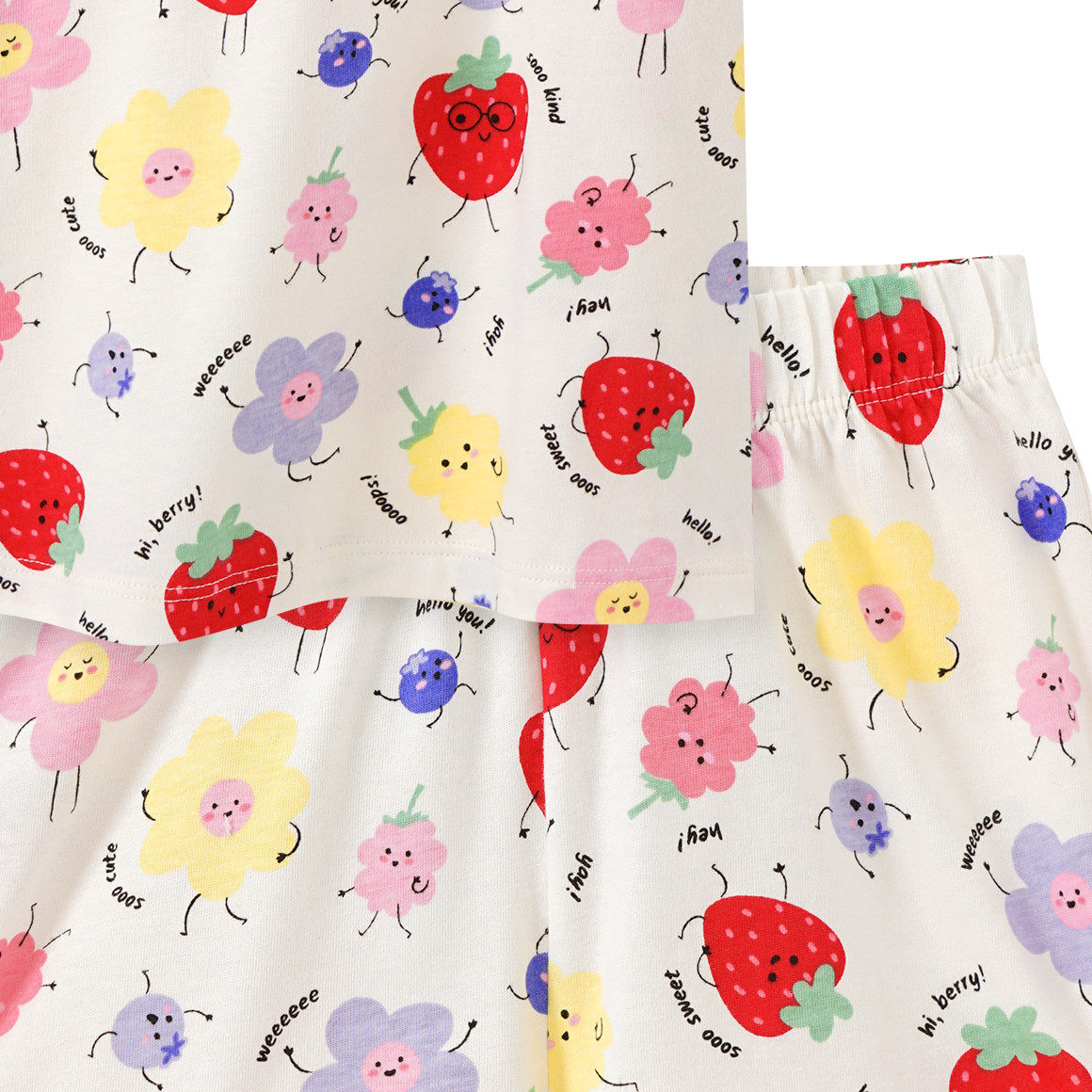 Topolino Mädchen Shorty mit Allover-Print creme