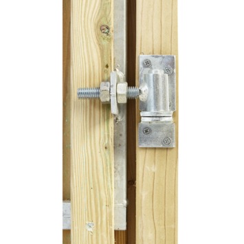 Tuinpoort hout beton schutting grenen hout rechts 110 cm