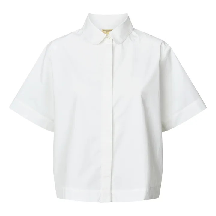 GAI+LISVA Chemise Elena Popeline de Coton Bio | Blanc