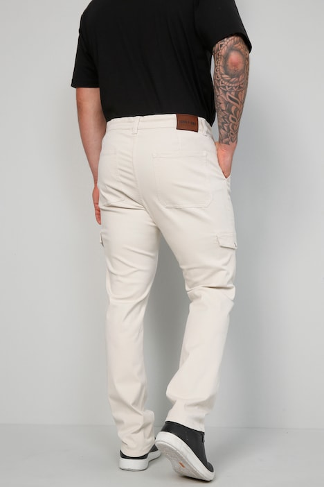 John F. Gee Cargohose, Slim Fit, Cargotaschen, Elastikbund, bis 35