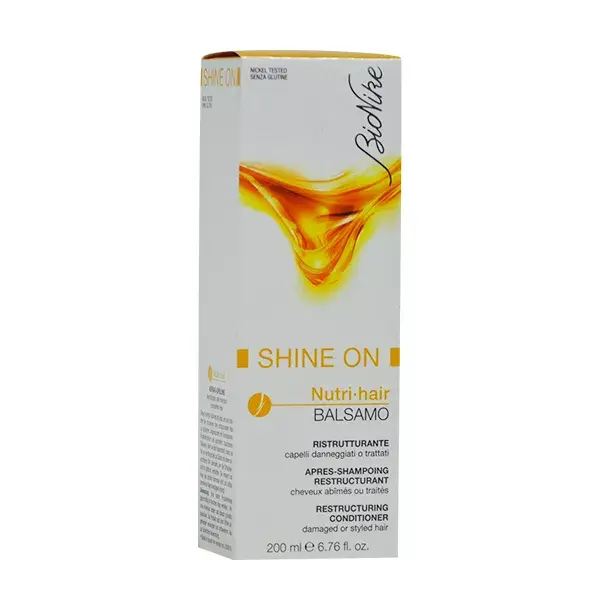 Condicionador reconstrutor Bionike Defence Shine-On Nutri-Hair para cabelos danificados ou quimicamente tratados, 200ml