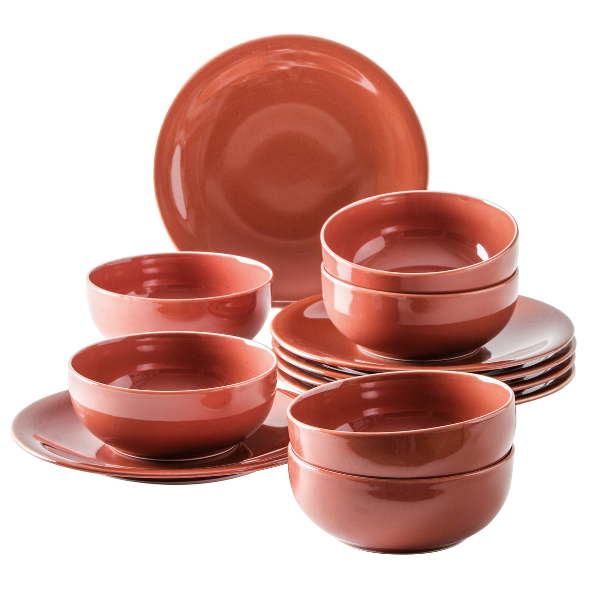 KAHLA Homestyle Tafelservice 12tlg. siena red