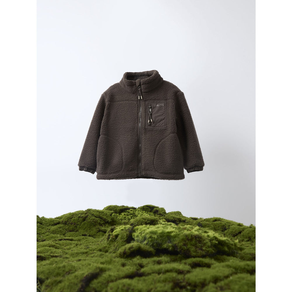 Køb Name It Chocolate Brown Nmmmiller Sherpa Jakke