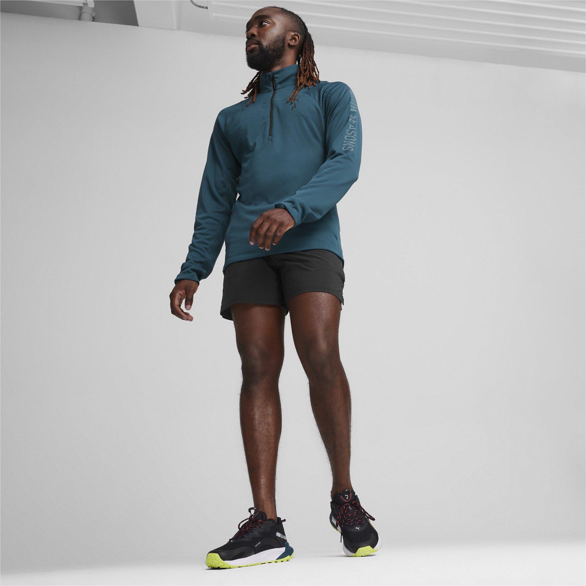 Puma Puma M Seasons Ls 1/4 Zip Polypropylene R Fleece Mens