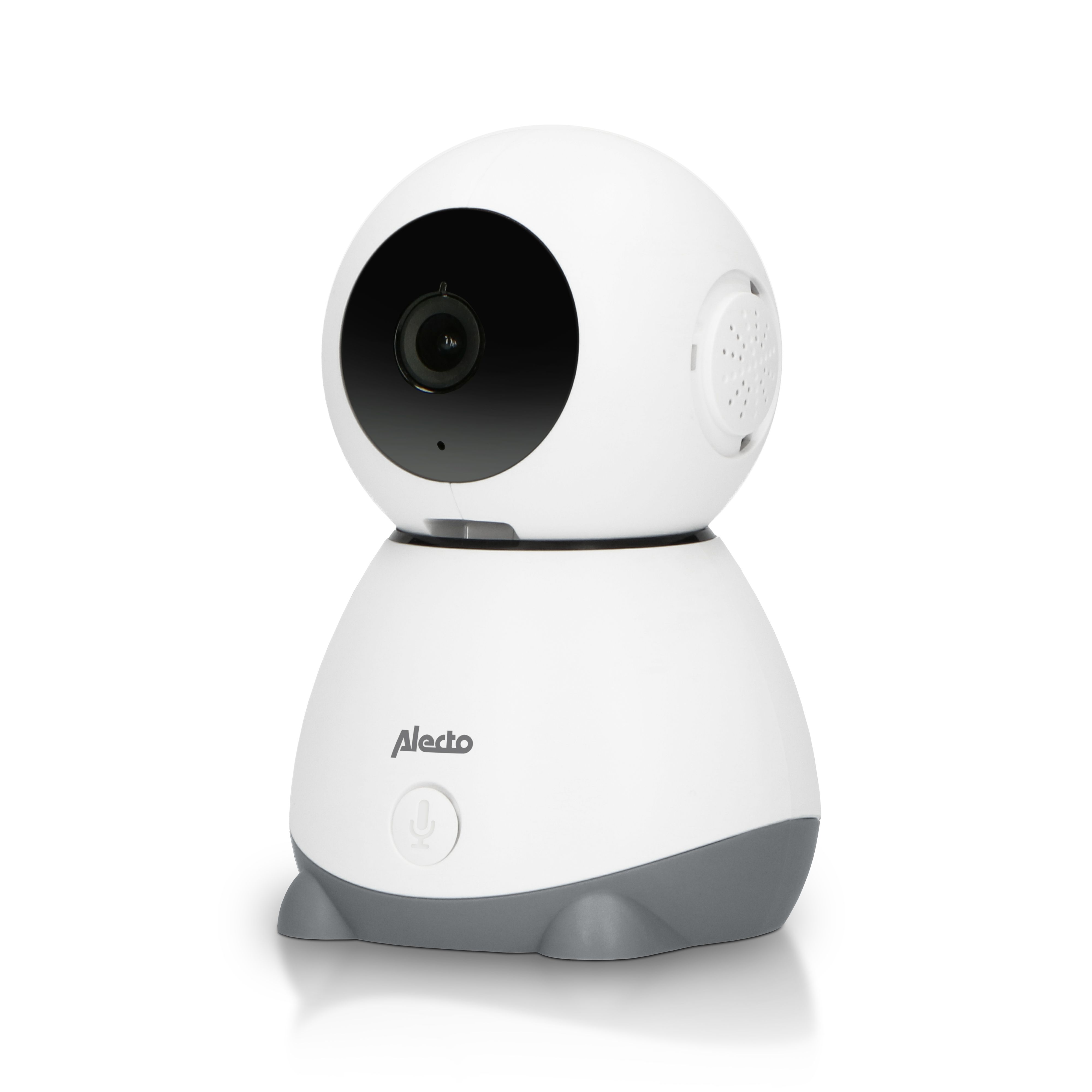 ALECTO WLAN-Babyphone weiß grau mit HD-Kamera gratis App Gegensprechfunktion